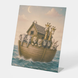 Noah's Ark Islamic Nursery Print | Prophet Nuh Wal Pedestal Sign