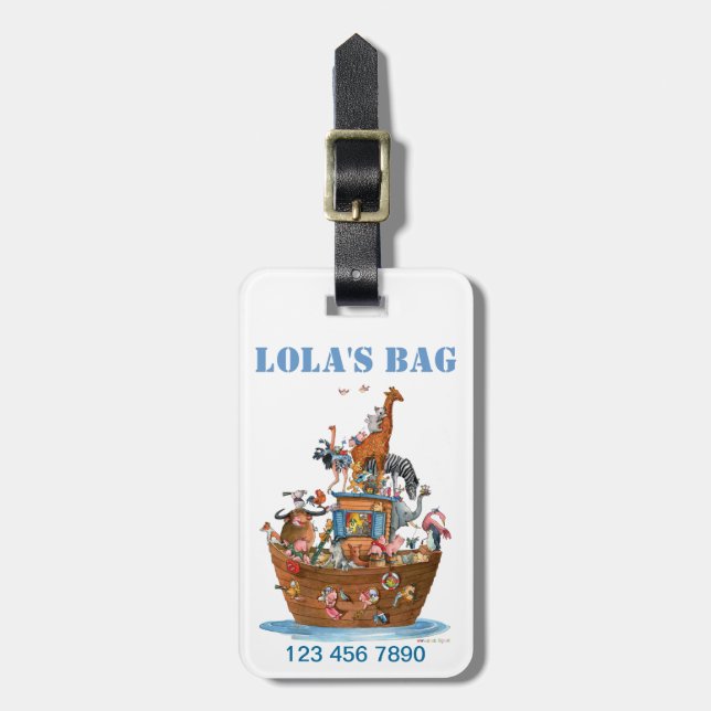 Noah's Ark Kids Luggade Tag (Front Vertical)