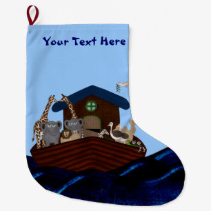 Noah's Ark Large Christmas Stocking