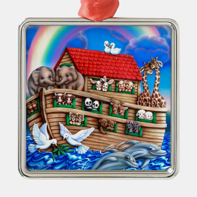 Noah's Ark Metal Ornament (Front)