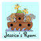 Noah's Ark Nursery Name Print