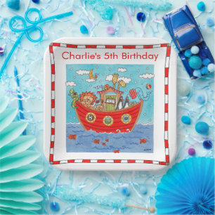 Noah's Ark Paper Plate
