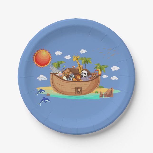 Noah's ark paper plate (Front)