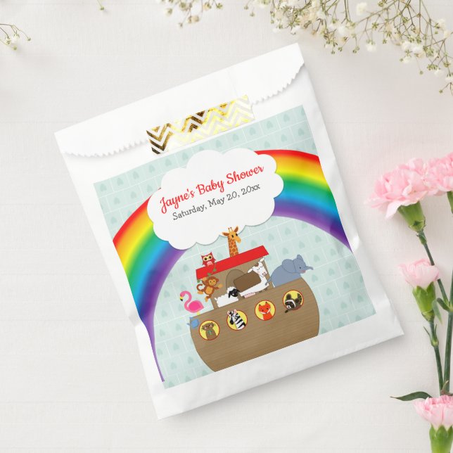 Noah's Ark Rainbow Baby Shower Favour Bag (Sealed)
