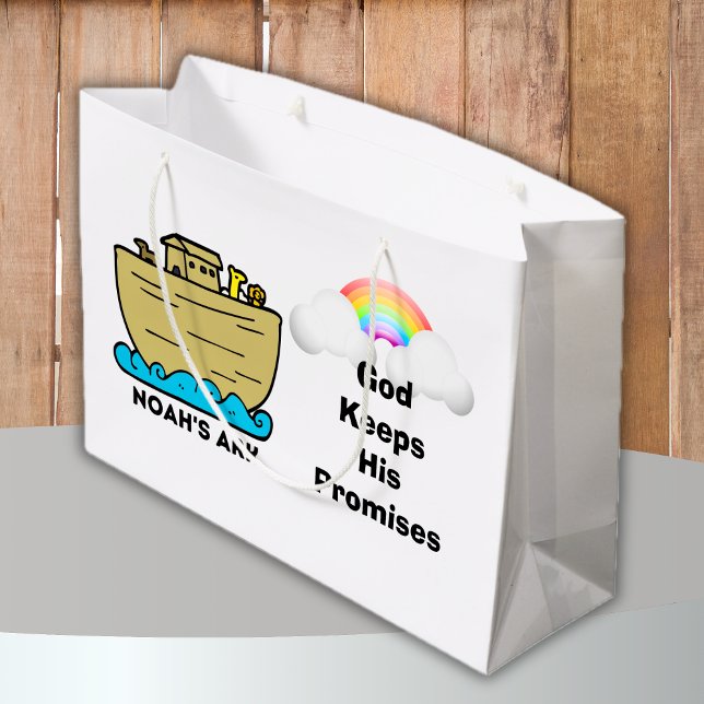 Noah's Ark Rainbow God's Promises Large Gift Bag (Noah's Ark Rainbow God's Promises Large Gift Bag)