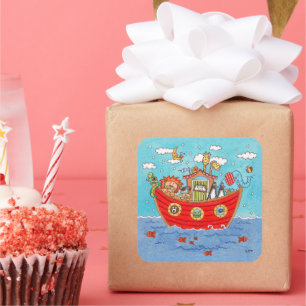 Noah's Ark Square Sticker