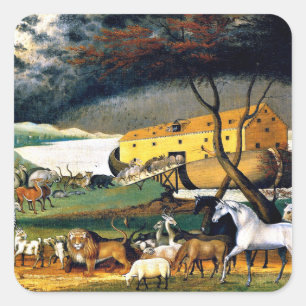 Noah's Ark Square Sticker