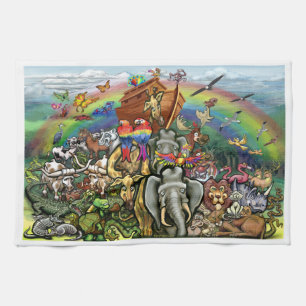 Noah's Ark Tea Towel