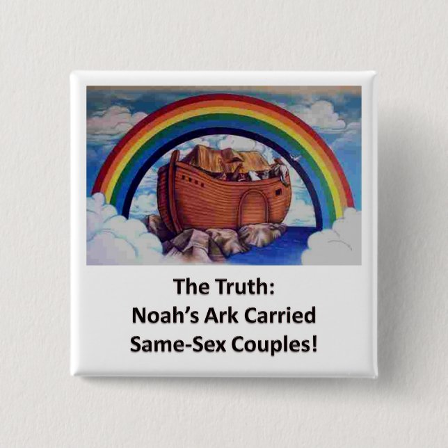 Noah's Ark:  The Truth 15 Cm Square Badge (Front)