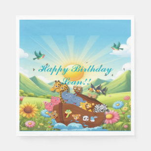 Noah's Ark Theme Napkin