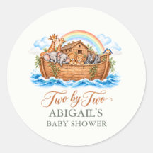 Noah's Ark Two by Two Rainbow Baby Shower