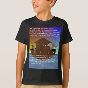 Noah's Ark (with scripture) Kids' T-Shirt
