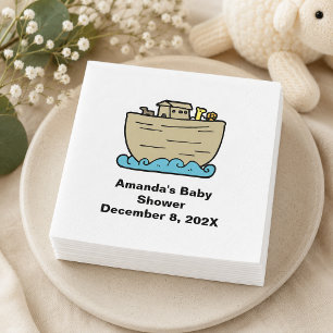 Noah's Art Cute Baby Shower Napkin