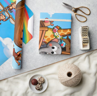 Noah's Great Ark Adventure Wrapping Paper