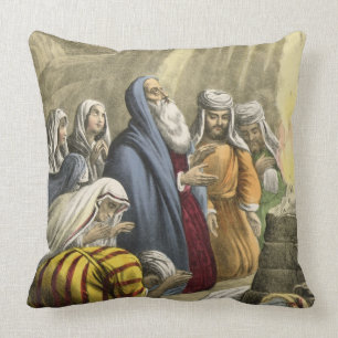 Noah's Sacrifice on Leaving the Ark, from a bible Cushion