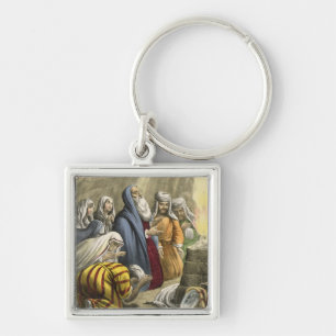 Noah's Sacrifice on Leaving the Ark, from a bible Key Ring