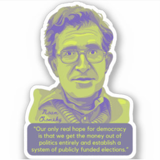 Noam Chomsky Portrait and Quote