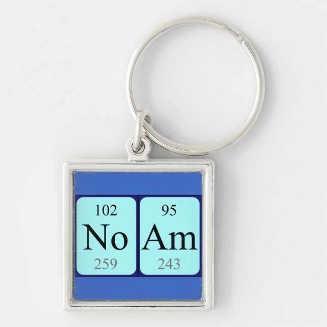 Noam periodic table name keyring (Front)