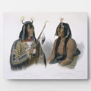 Noapeh, an Assiniboin Indian and Psihdja-Sahpa, a Plaque