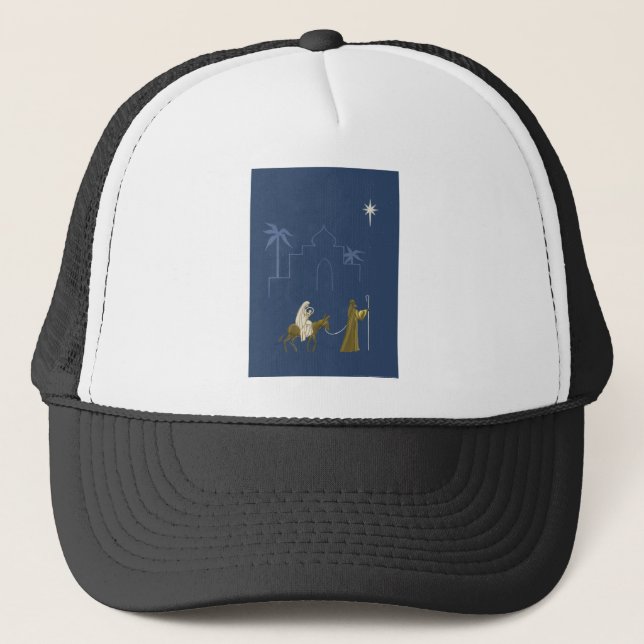 NOB161 Mary and Joseph.tif Trucker Hat (Front)