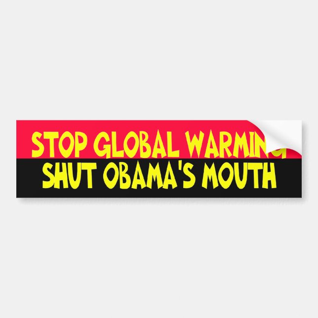 NOBAMA 0008 BUMPER STICKER (Front)