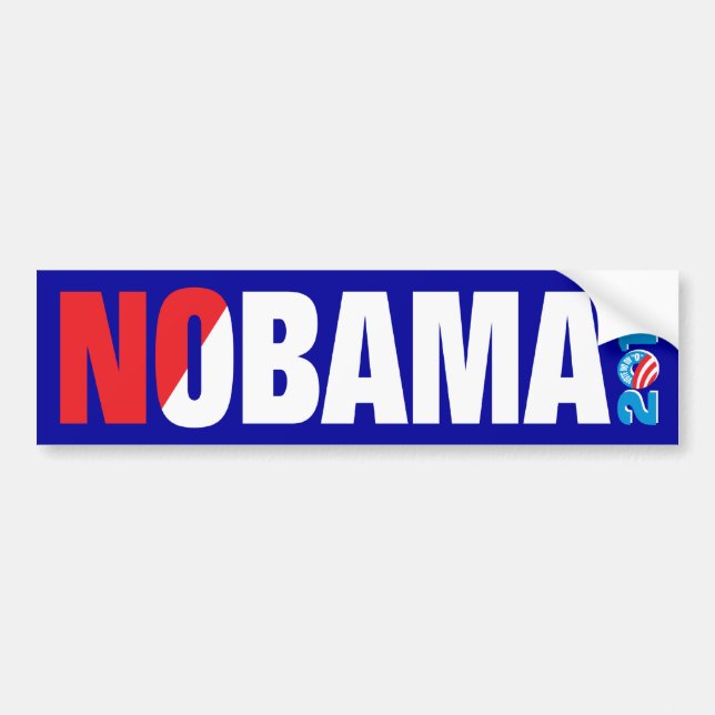 NOBAMA 2012 BUMPER STICKER (Front)