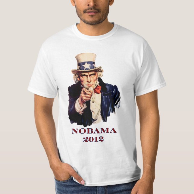 NOBAMA 2012 "Uncle Sam" T-Shirt (Front)
