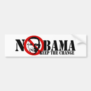 Nobama anti-obama bumper sticker