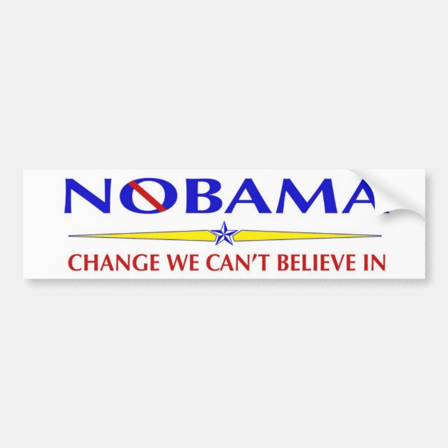 Nobama bumper sticker (Front)