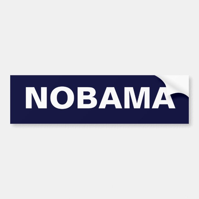 NOBAMA BUMPER STICKER (Front)