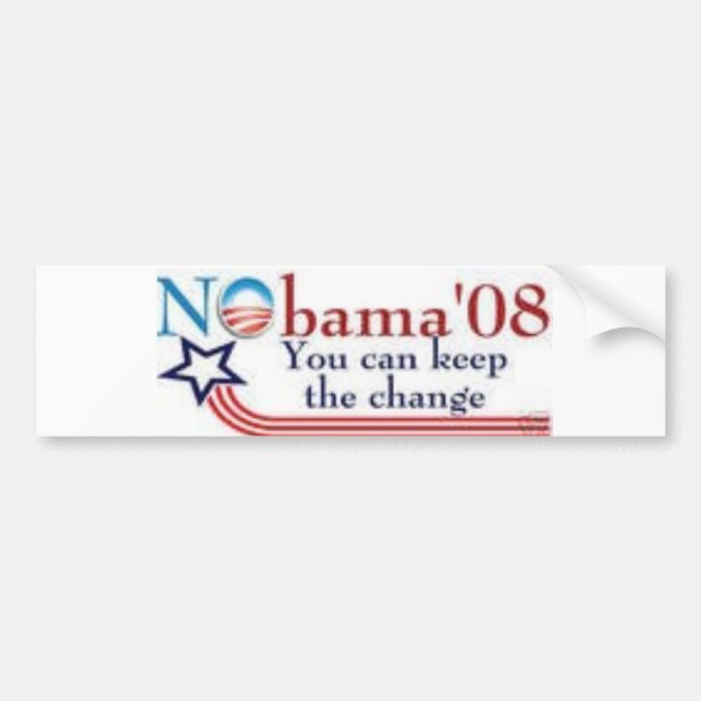 nobama bumper sticker (Front)
