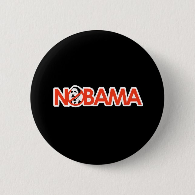 NOBAMA - Customised 6 Cm Round Badge (Front)