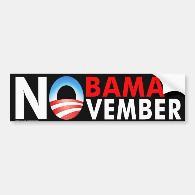 Nobama In November Bumper Sticker (Front)