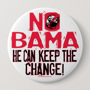 Nobama Keep the Change 10 Cm Round Badge