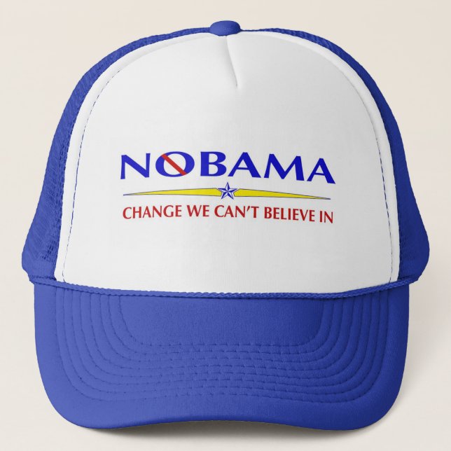 Nobama Obama Trucker Hat (Front)