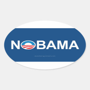 NOBAMA OVAL STICKER