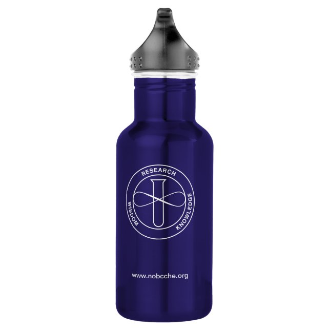 NOBCChE White Logo 532 Ml Water Bottle (Right)