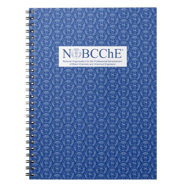 NOBCChE White Seal Print Notebook (Front)