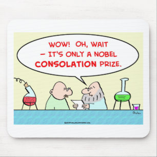 nobel consolation prize scientists laboratory mouse pad