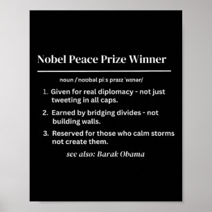 Nobel Peace Prize Winner Definition Oma Vs Trump Poster