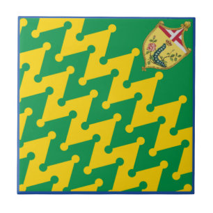 Nobile Contrada del Bruco (Caterpillar) Palio Ceramic Tile