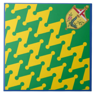 Nobile Contrada del Bruco (Caterpillar) Palio Ceramic Tile