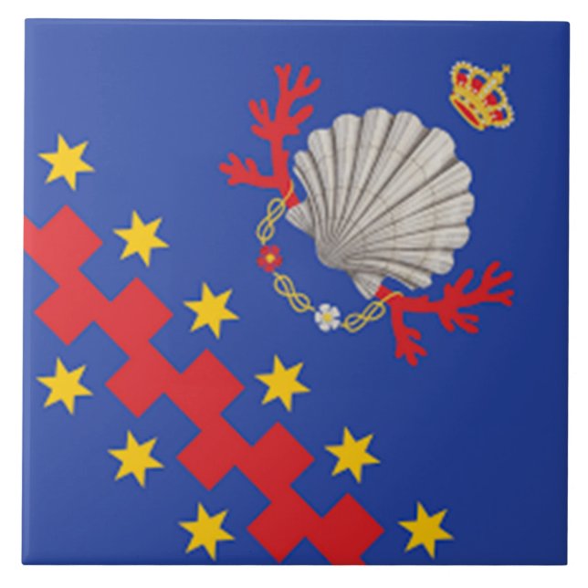 Nobile Contrada del Nicchio (Seashell) Ceramic Tile (Front)