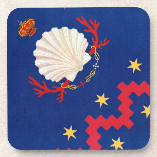 Nobile Contrada del Nicchio (Seashell) Palio Coaster (Front)