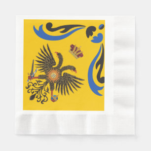 Nobile Contrada dell'Aquila Palio di Siena (Eagle) Napkin