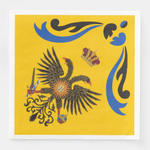 Nobile Contrada dell'Aquila Palio di Siena (Eagle) Napkin
