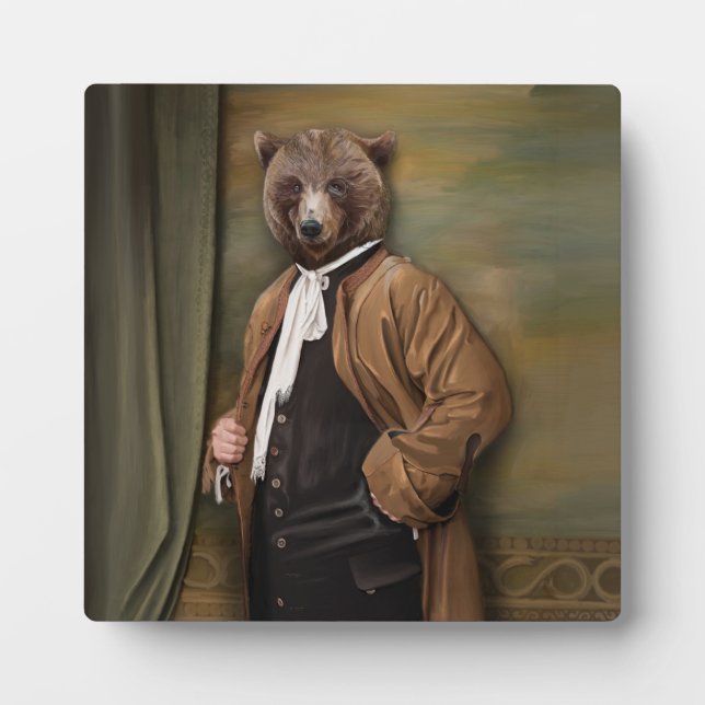 Noble Beasts - Dandy Bear Plaque (Front)