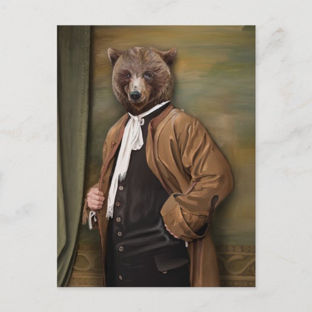 Noble Beasts - Dandy Bear Postcard (Front)