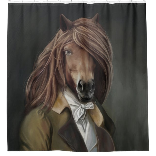 Noble Beasts - Dandy Horse  Shower Curtain (Front)