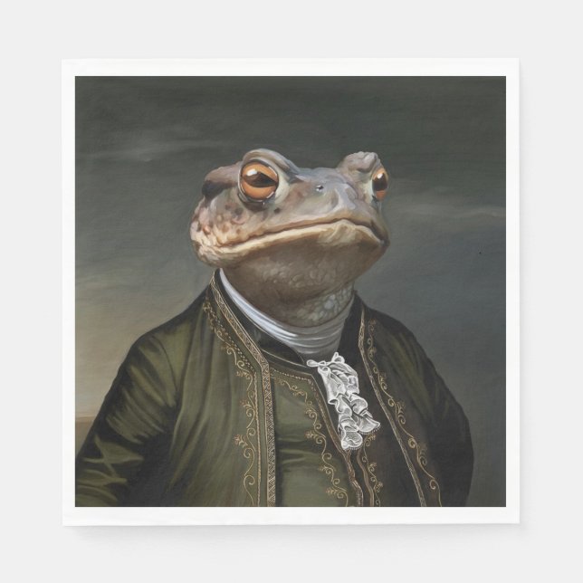 Noble Beasts - Dandy Toad Napkin (Front)
